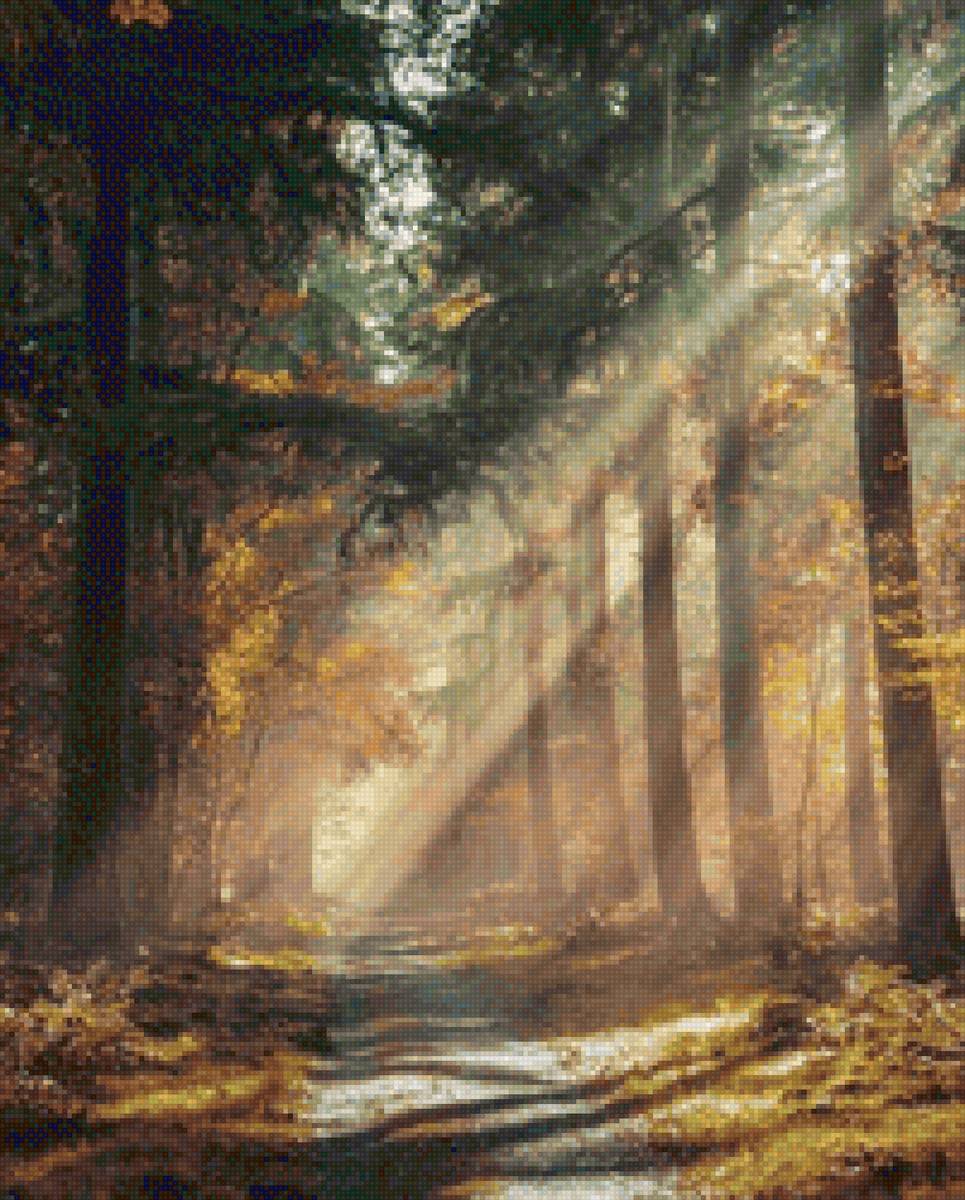 Лесная дорога - солнце, лес, дорога - предпросмотр