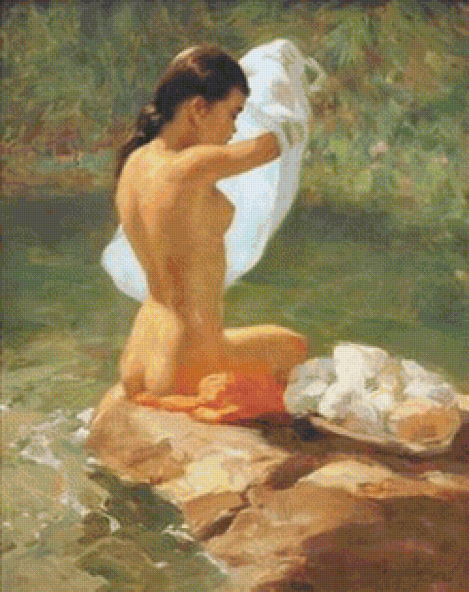 1956 Labandera - lady, amorsolo - предпросмотр