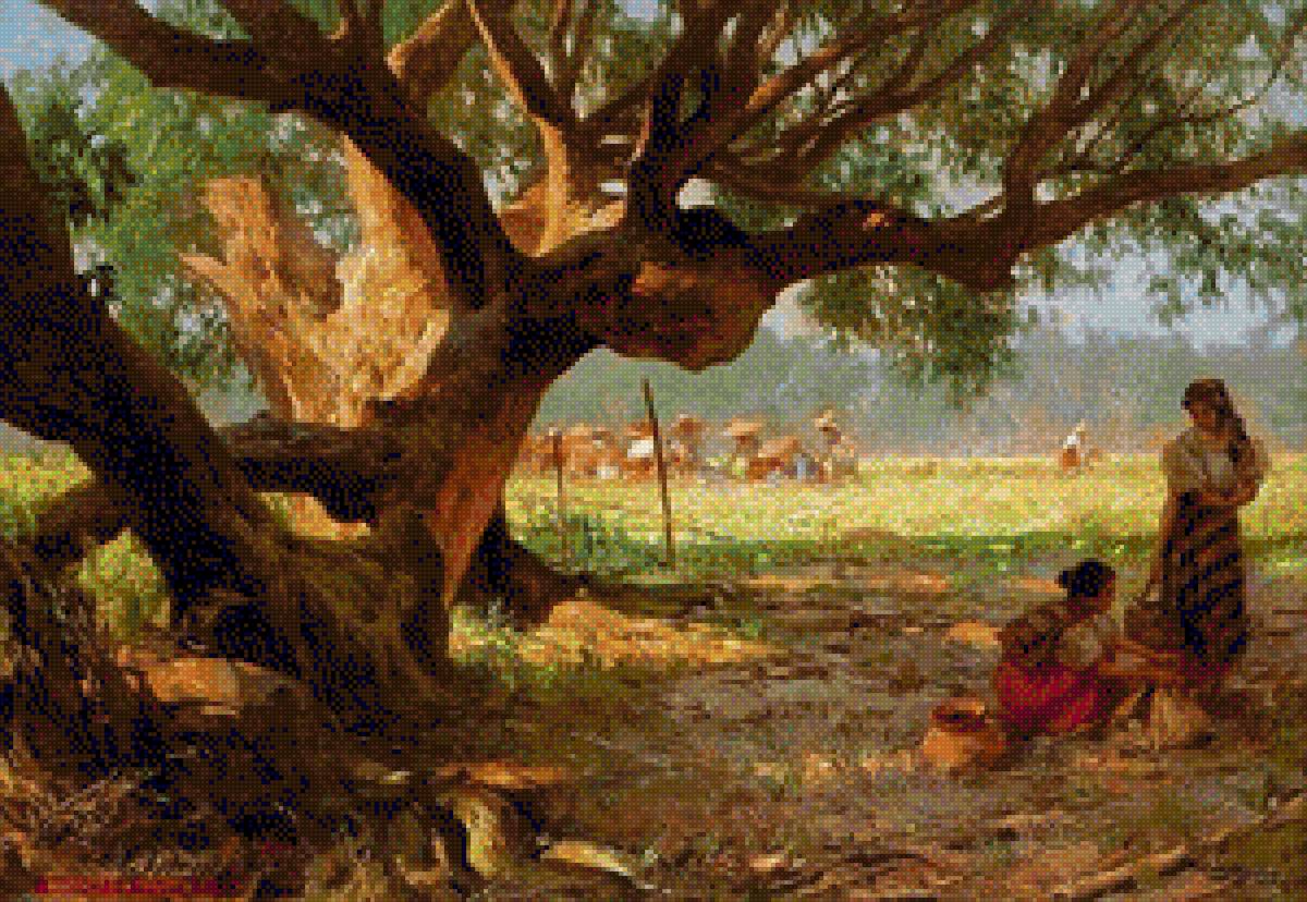 1961 Country Life - amorsolo, painting - предпросмотр