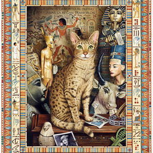 Схема вышивки «кот»