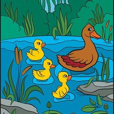 Схема вышивки «Утки»