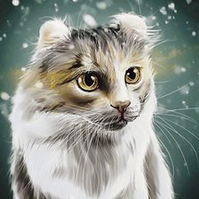 Схема вышивки «кот»