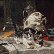 Схема вышивки «кот»