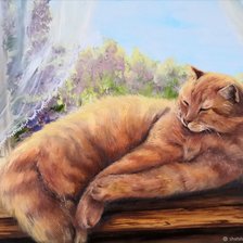 Схема вышивки «кот»