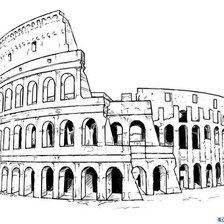 Схема вышивки «колизей»