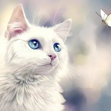 Схема вышивки «кот»