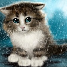 Схема вышивки «кот»