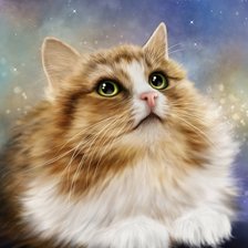 Схема вышивки «кот»