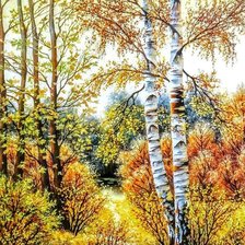 Схема вышивки «Пейзаж»