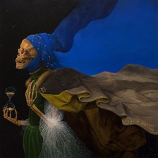 Схема вышивки «Её величество смерть.»