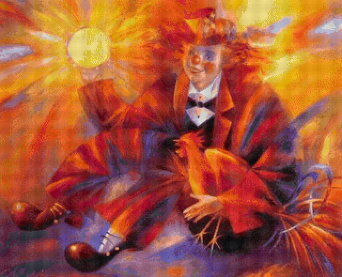 клоун - пнк, солнечный клоун, радужный - предпросмотр