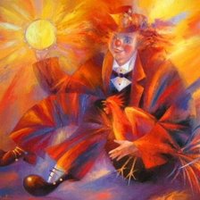 Схема вышивки «клоун»