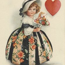 Схема вышивки «Девочка»