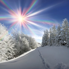 Схема вышивки «Зимнее денек»