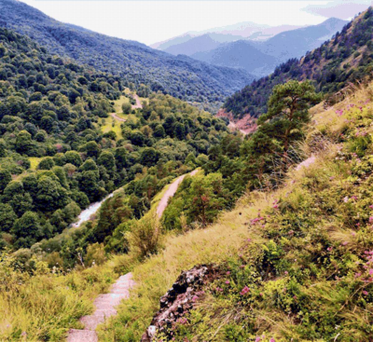 Горный пейзаж - пейзаж, природа, горы - предпросмотр