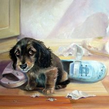 Схема вышивки «Я больше не буду»