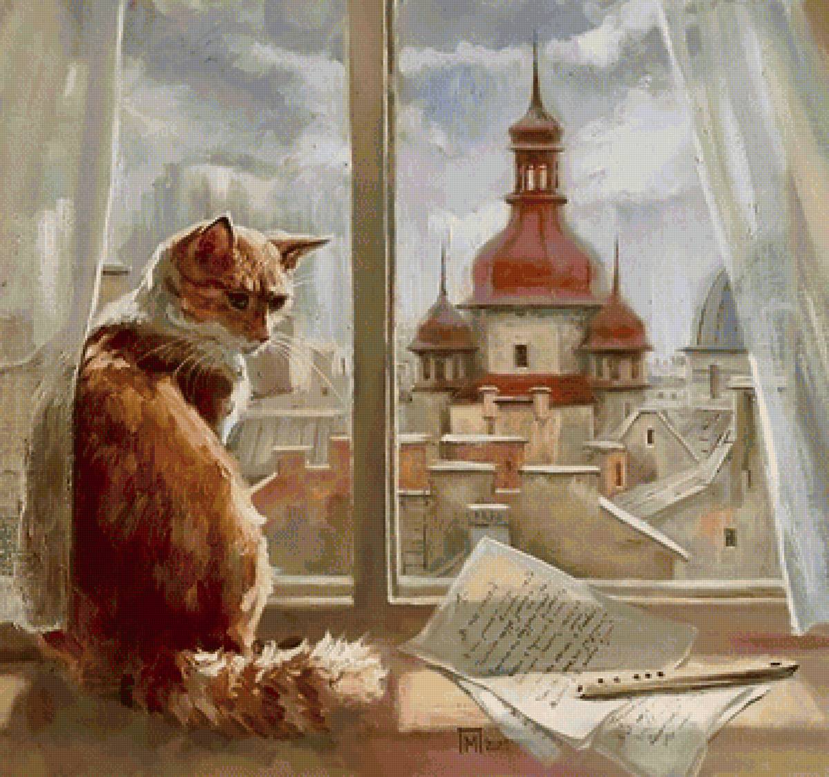 кот - животные, кот, портрет - предпросмотр