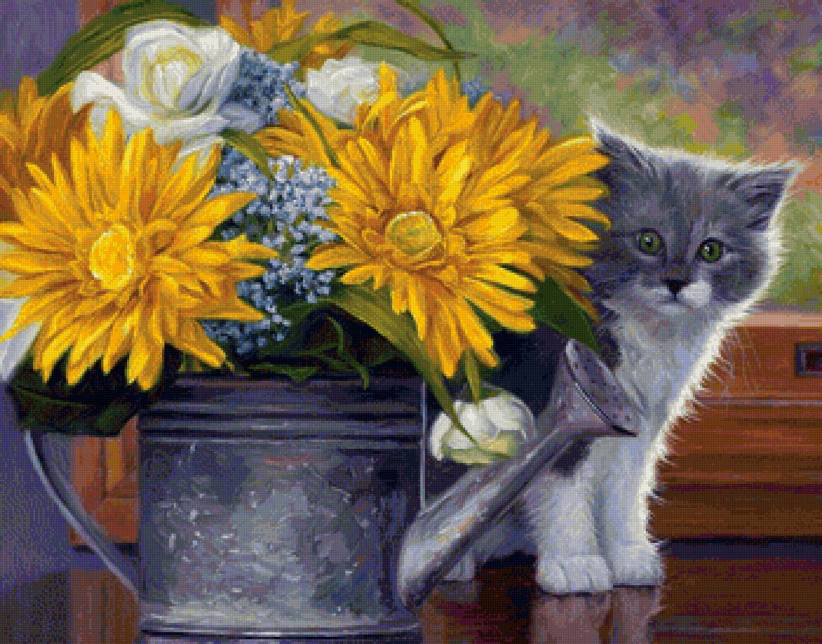 кот - портрет, кот, животные - предпросмотр