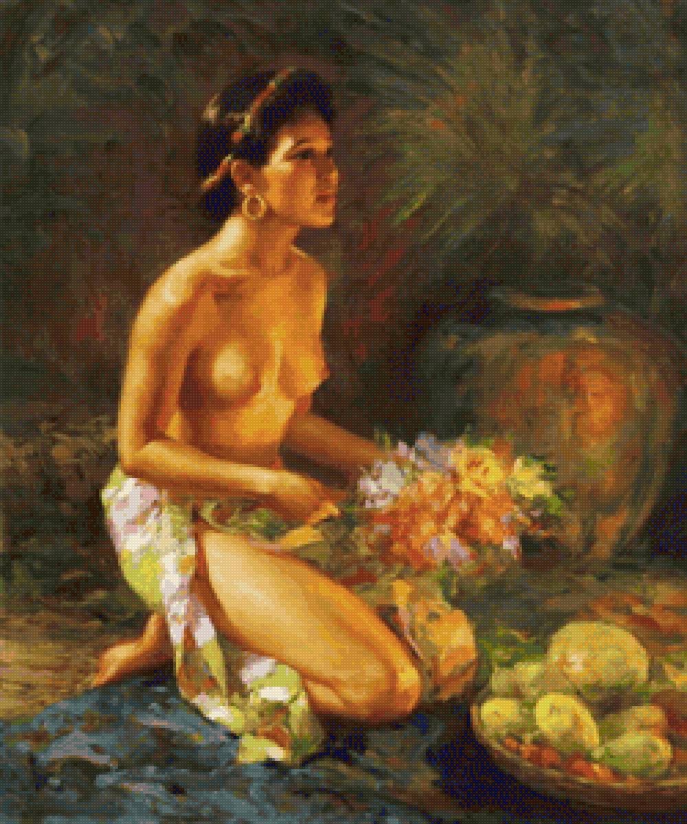 The Offering - amorsolo, lady - предпросмотр