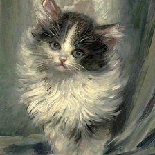 Схема вышивки «кот»