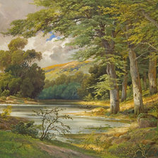 Схема вышивки «Пейзаж»