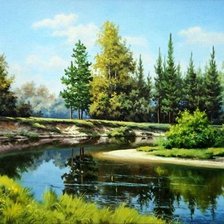 Схема вышивки «Пейзаж»