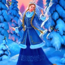 Схема вышивки «Снегурочка»