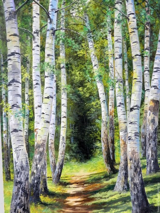природа - лес, природа, березы - оригинал
