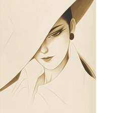 Схема вышивки «Серия "Люди". Девушка.»