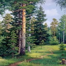 Схема вышивки «Лесная опушка»