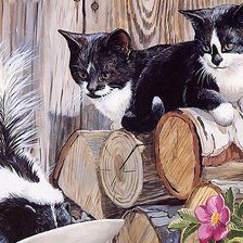 Схема вышивки «кот»