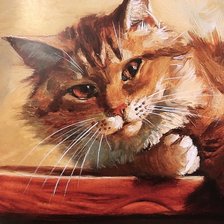 Схема вышивки «кот»