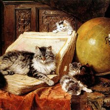 Схема вышивки «кот»