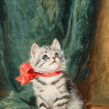 Схема вышивки «кот»