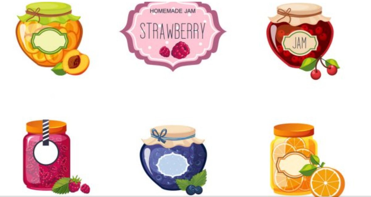 Баночки с вареньем - ягоды, фрукты, варенье - оригинал