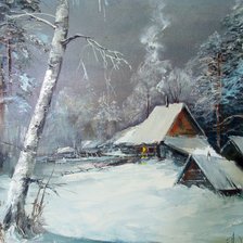 Схема вышивки «вечер»