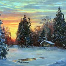 Схема вышивки «вечер»