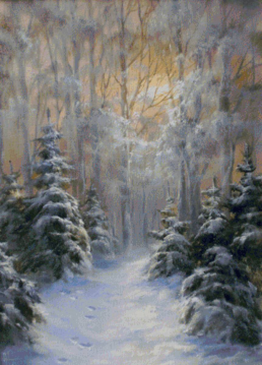 вечер - зима - предпросмотр