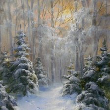 Схема вышивки «вечер»