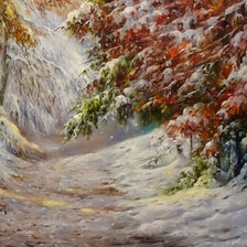 Схема вышивки «вечер»