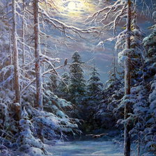 Схема вышивки «вечер»