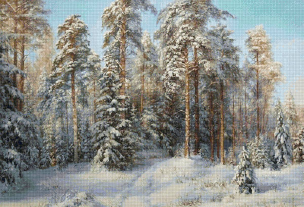 зима в лесу - зима - предпросмотр