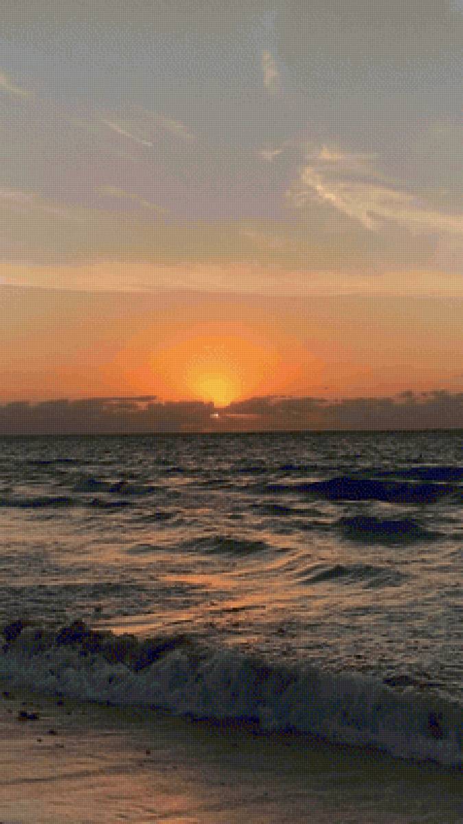 Закат - закат, море, пейзаж - предпросмотр