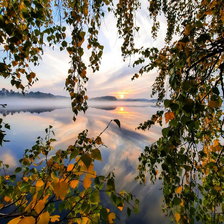 Схема вышивки «осеннее утро»
