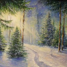 Схема вышивки «вечер»