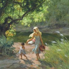 Схема вышивки «1958 Mother and Child»
