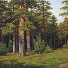 Схема вышивки «Сосновый лес»