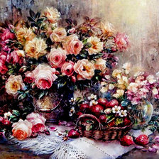 Схема вышивки «Цветы и ягоды»