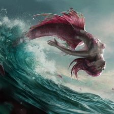 Схема вышивки «Русалка»