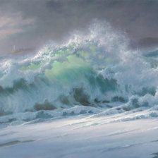 Схема вышивки «Море»